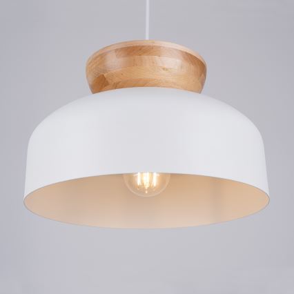 Pendel MARION 1xE27/15W/230V diameter 29,5 cm hvid