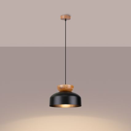 Pendel MARION 1xE27/15W/230V diameter 29,5 cm sort