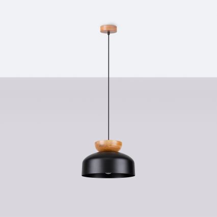 Pendel MARION 1xE27/15W/230V diameter 29,5 cm sort