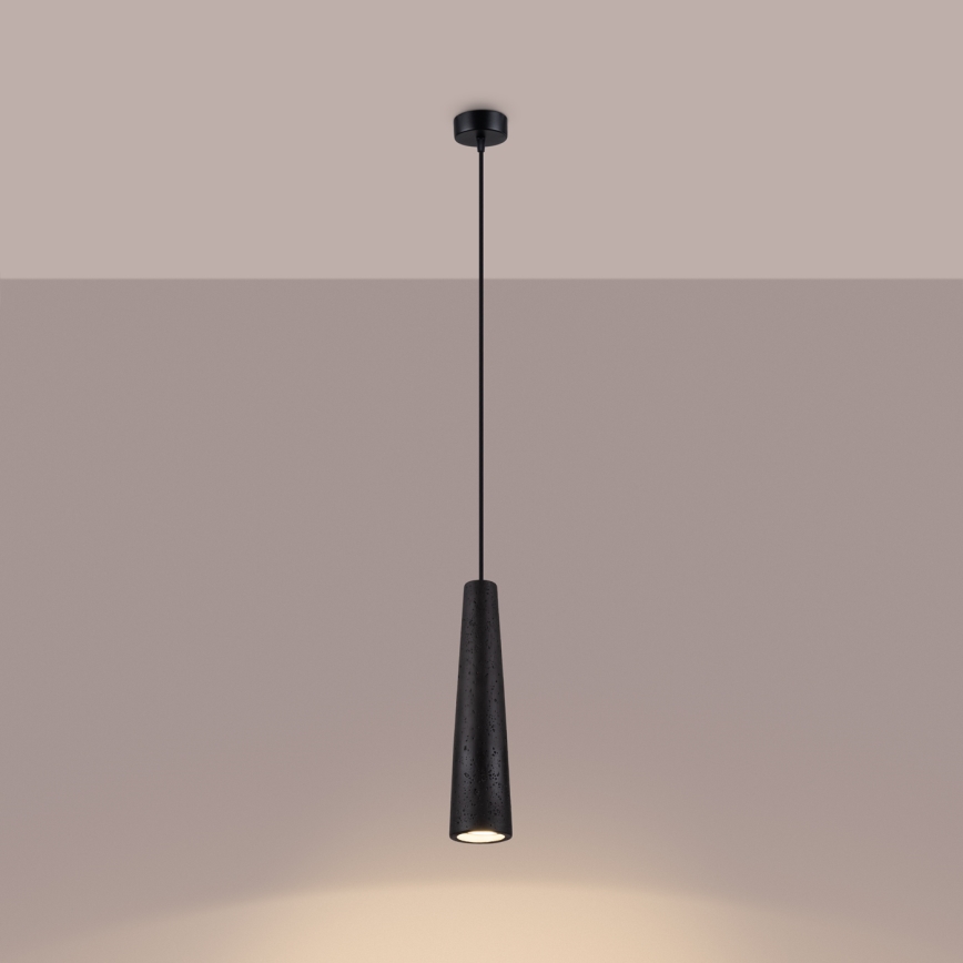 Pendel ELECTRA 1xGU10/10W/230V beton/sort