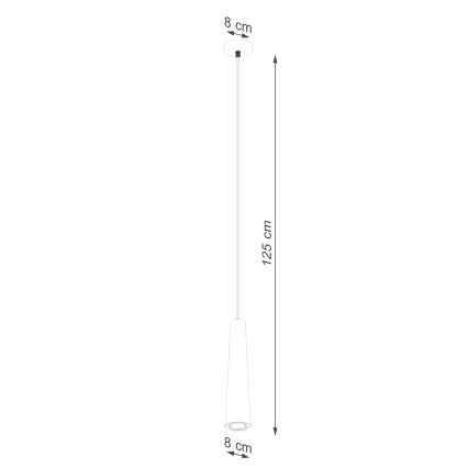 Pendel ELECTRA 1xGU10/10W/230V beton/sort