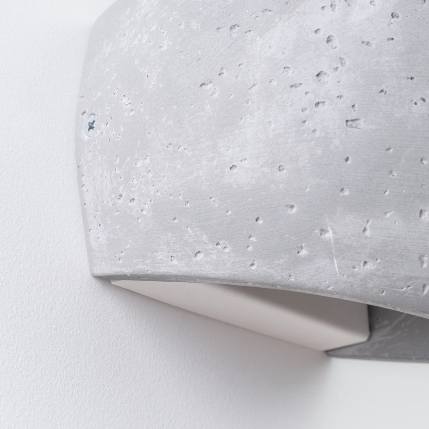 Væglampe GLOBE 2xG9/8W/230V beton/grå