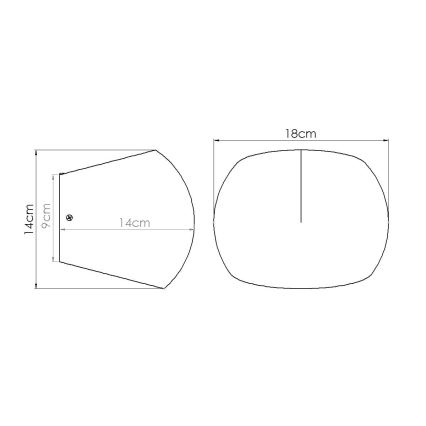 Væglampe GLOBE 2xG9/8W/230V beton/grå