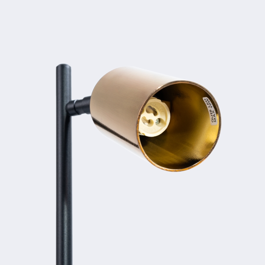 Bordlampe WINX 1xGU10/10W/230V sort/guldfarvet