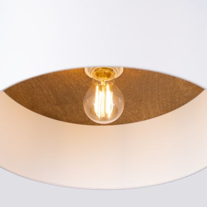 Loftlampe TELESTO 1xE27/15W/230V diameter 35 cm hvid/beige