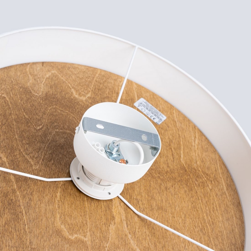 Loftlampe TELESTO 1xE27/15W/230V diameter 35 cm hvid/beige