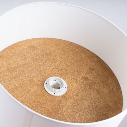 Loftlampe TELESTO 1xE27/15W/230V diameter 35 cm hvid/beige