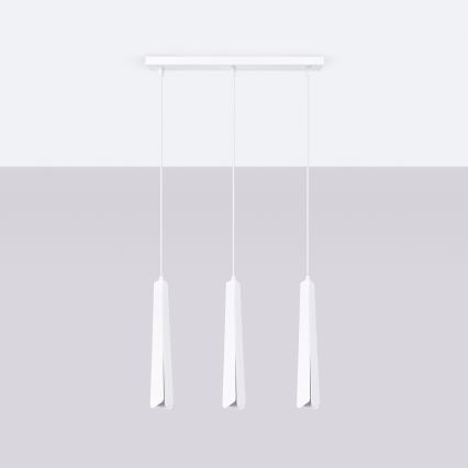 Pendel PRYSM 3xG9/8W/230V hvid