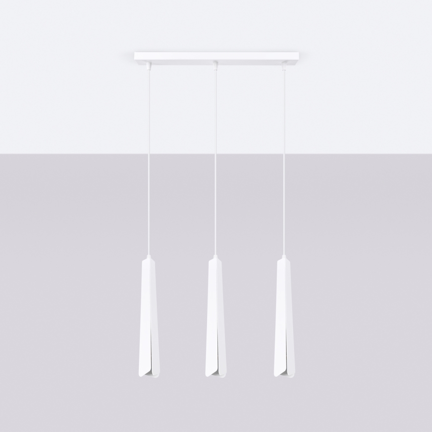 Pendel PRYSM 3xG9/8W/230V hvid