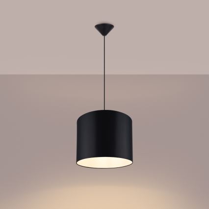 Pendel NOVA 1xE27/15W/230V diameter 30 cm sort