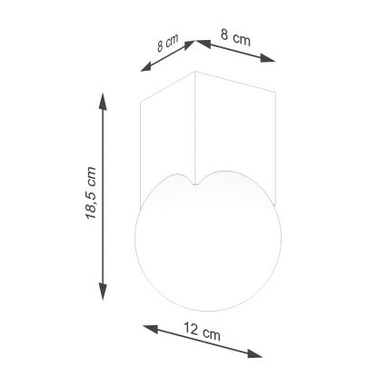 Spotlampe SOLIS 1xG9/8W/230V bøg