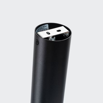 Spotlampe NERO 1xGU10/10W/230V 22,5 cm sort/skinnende krom