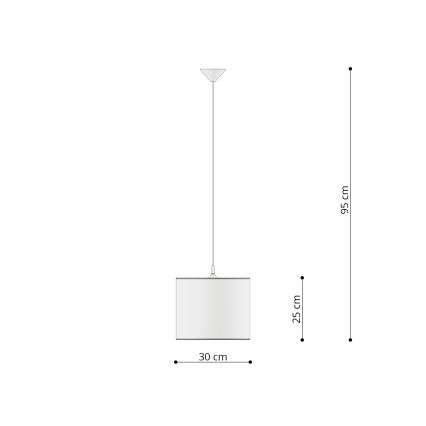 Pendellampe til børn UNICORN 1xE27/15W/230V diameter 30 cm enhjørning