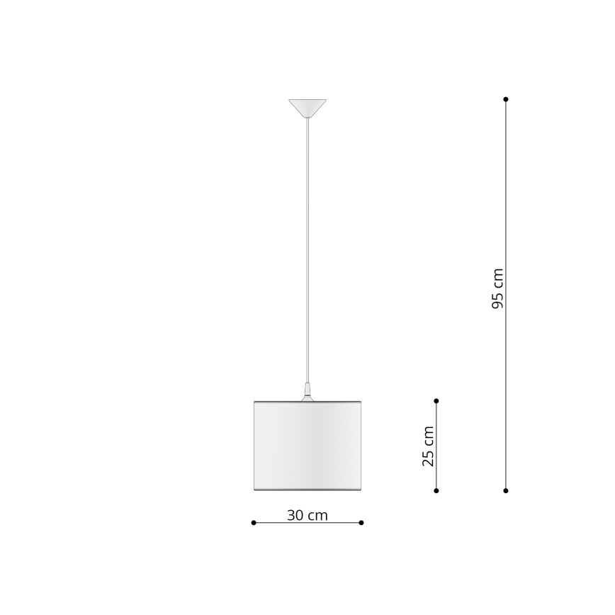 Pendellampe til børn UNICORN 1xE27/15W/230V diameter 30 cm enhjørning
