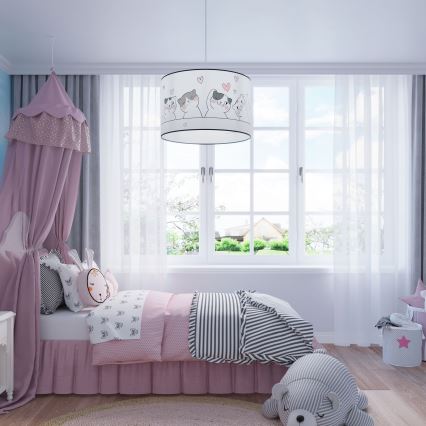Pendellampe til børn CAT 1xE27/15W/230V diameter 40 cm kat