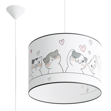 Pendellampe til børn CAT 1xE27/15W/230V diameter 40 cm kat