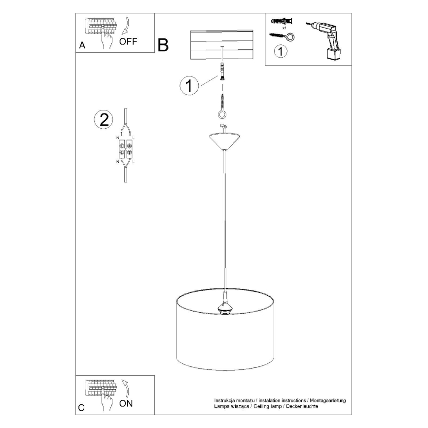 Pendellampe til børn CAT 1xE27/15W/230V diameter 40 cm kat