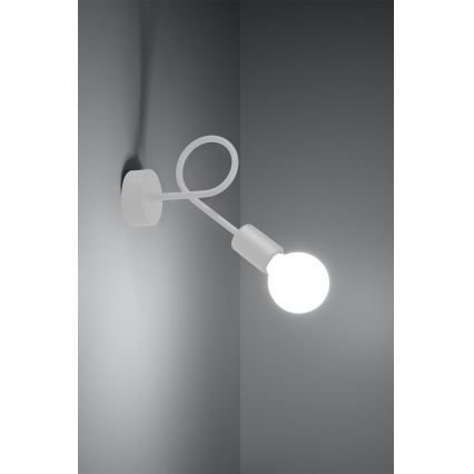 Væglampe LOOP 1xE27/15W/230V hvid