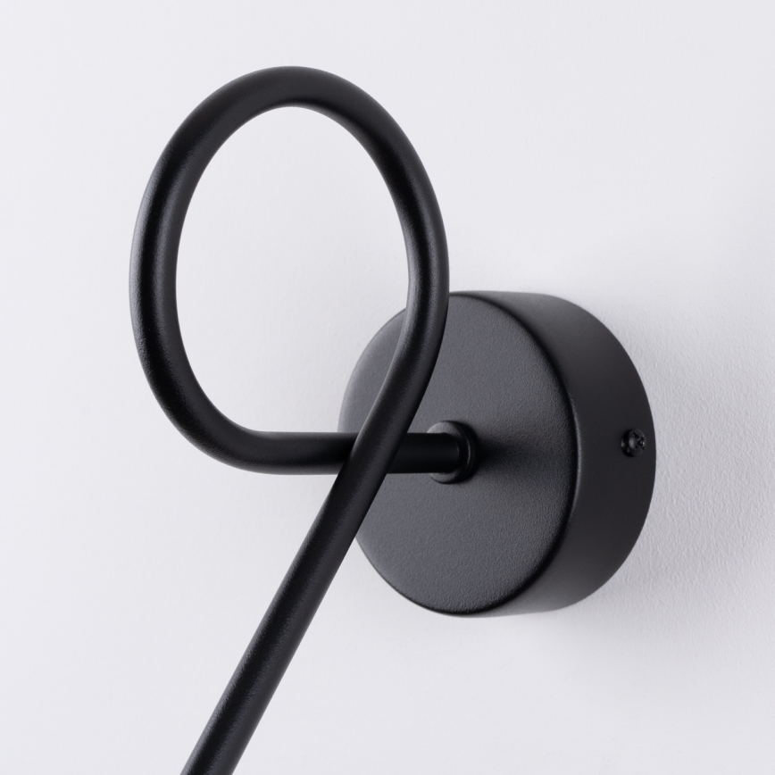 Væglampe LOOP 1xE27/15W/230V sort