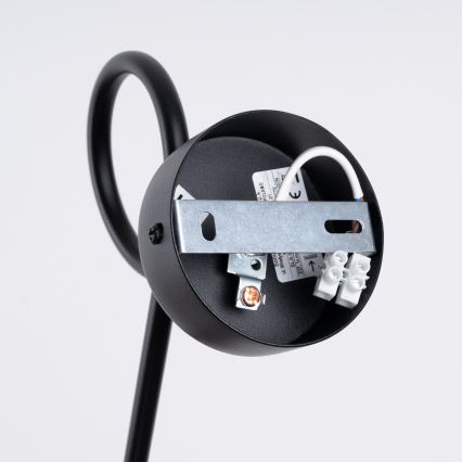Væglampe LOOP 1xE27/15W/230V sort
