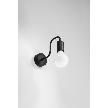 Væglampe VECTOR 1xE27/15W/230V sort