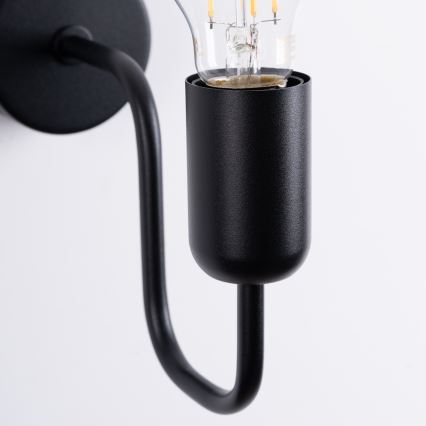 Væglampe VECTOR 1xE27/15W/230V sort