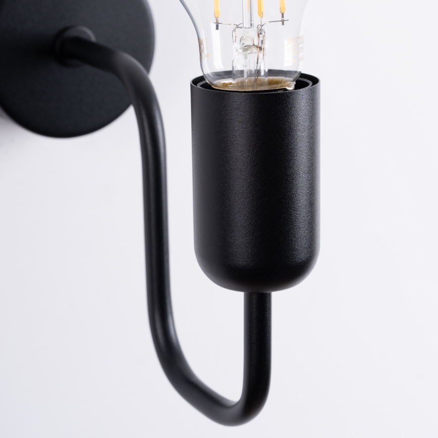 Væglampe VECTOR 1xE27/15W/230V sort