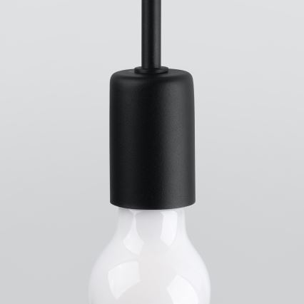 Væglampe LEVAR 1xE27/15W/230V sort