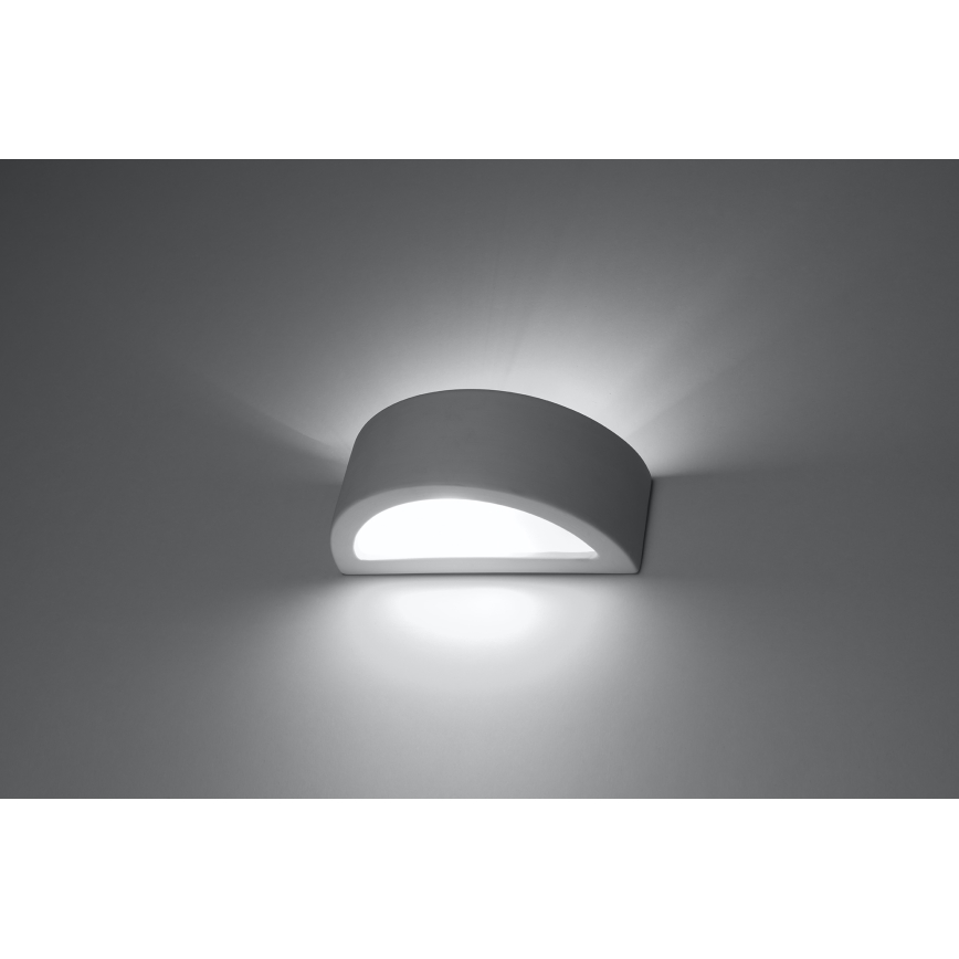 Væglampe ATENA 1xE27/15W/230V 20 cm hvid