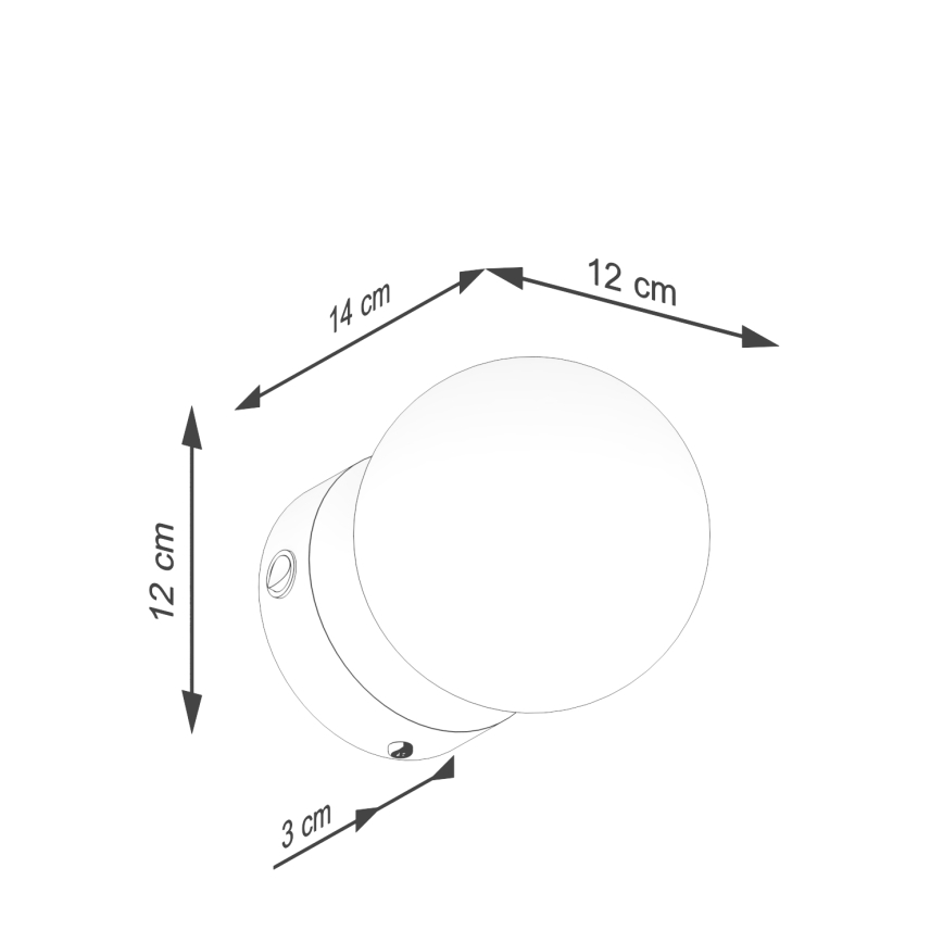 Væglampe YOLI 1xG9/8W/230V hvid
