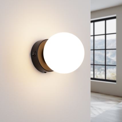 Væglampe YOLI 1xG9/8W/230V sort
