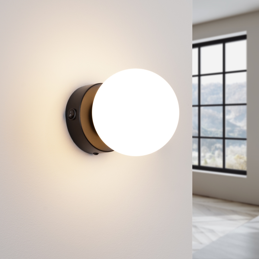 Væglampe YOLI 1xG9/8W/230V sort