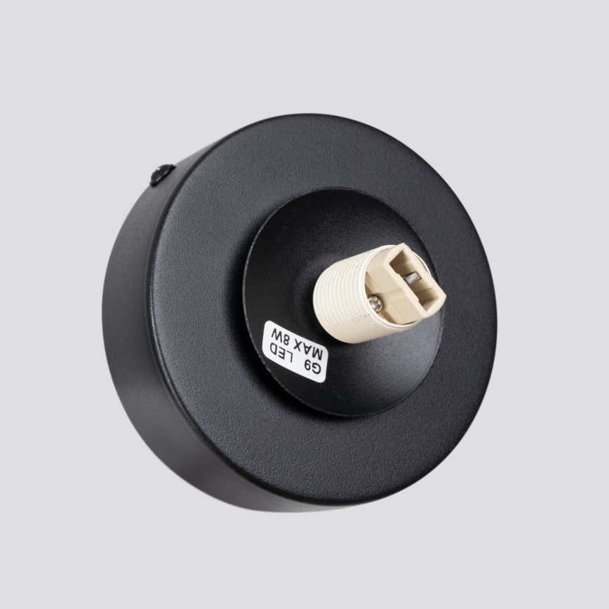 Væglampe YOLI 1xG9/8W/230V sort