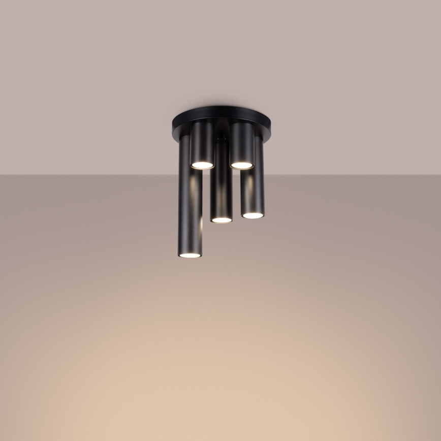 Spotlampe LAGOS 5xGU10/10W/230V sort