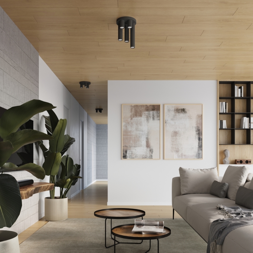 Spotlampe LAGOS 5xGU10/10W/230V sort