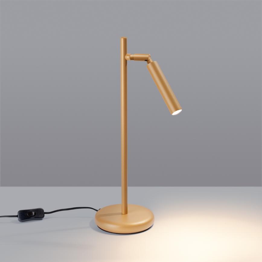 Bordlampe PASTELO 1xG9/8W/230V guldfarvet