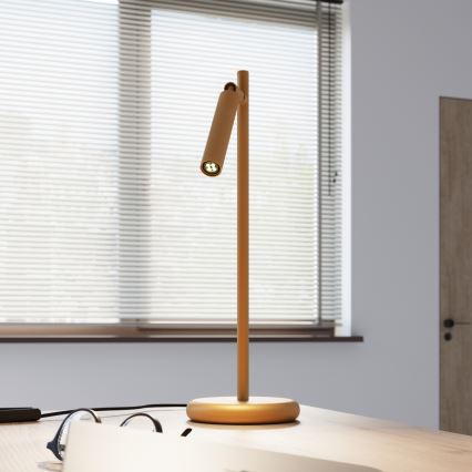 Bordlampe PASTELO 1xG9/8W/230V guldfarvet