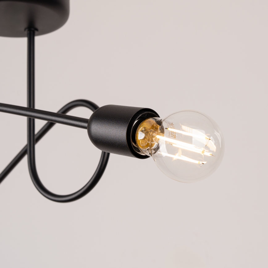 Loftlampe LOOP 2xE27/15W/230V sort