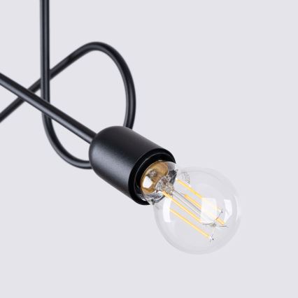 Loftlampe LOOP 2xE27/15W/230V sort