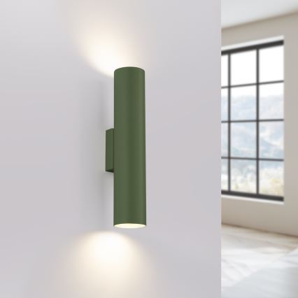 Væglampe LAGOS 2xGU10/10W/230V grøn