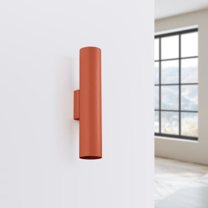 Væglampe LAGOS 2xGU10/10W/230V rød