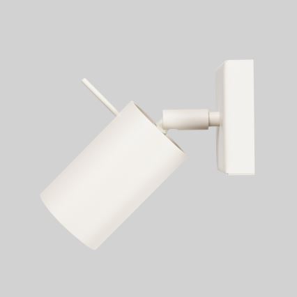 Vægspot RING 1xGU10/10W/230V cremefarvet