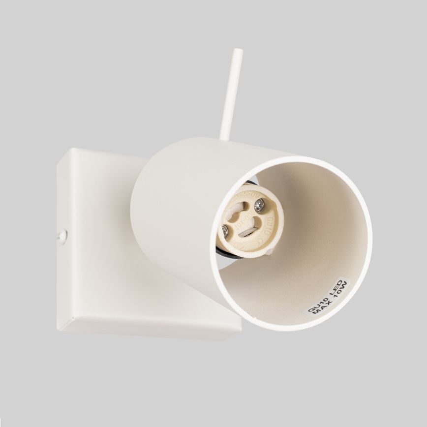 Vægspot RING 1xGU10/10W/230V cremefarvet