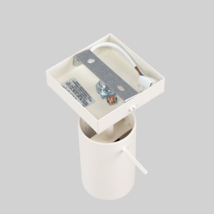 Vægspot RING 1xGU10/10W/230V cremefarvet