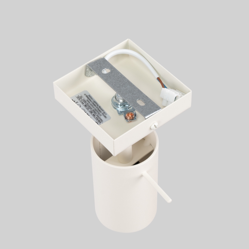 Vægspot RING 1xGU10/10W/230V cremefarvet