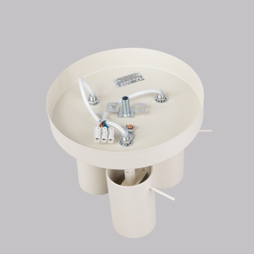 Spotlampe RING 3xGU10/10W/230V cremefarvet