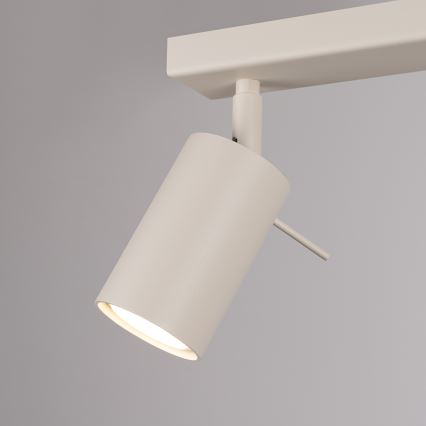 Spotlampe RING 6xGU10/10W/230V cremefarvet