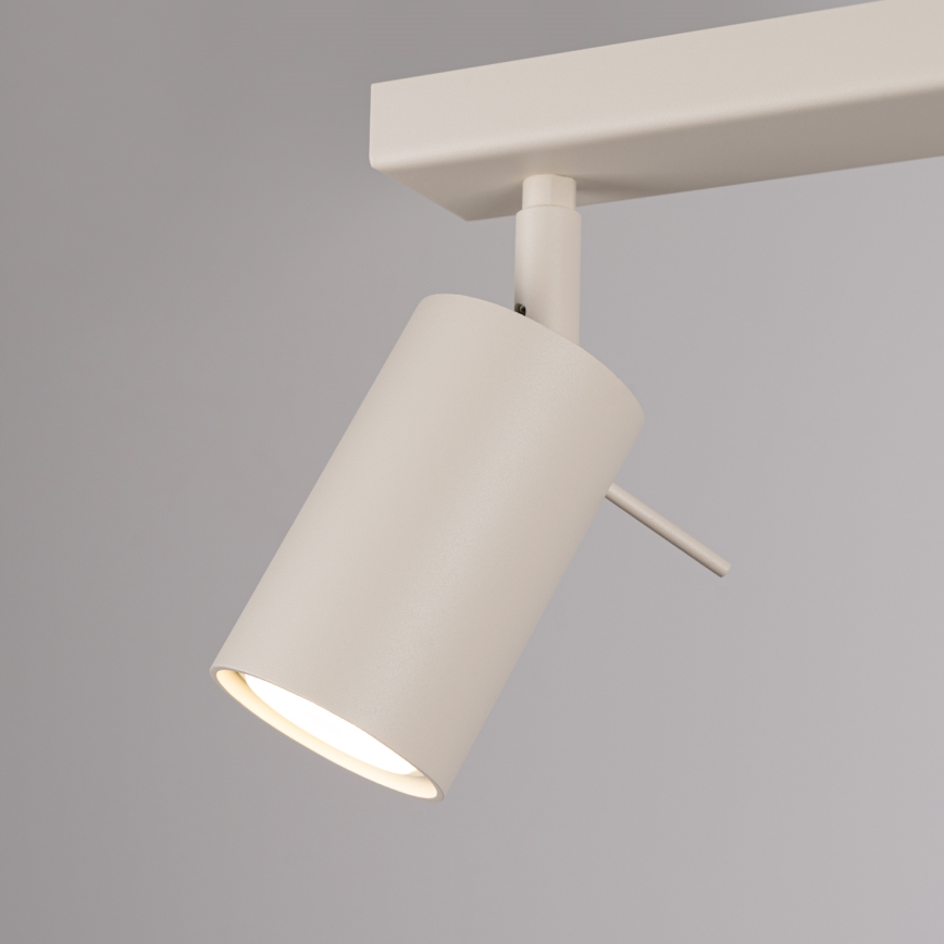 Spotlampe RING 6xGU10/10W/230V cremefarvet