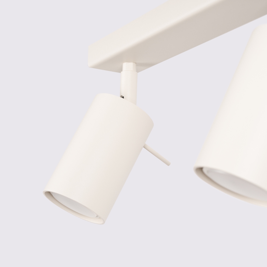 Spotlampe RING 6xGU10/10W/230V cremefarvet