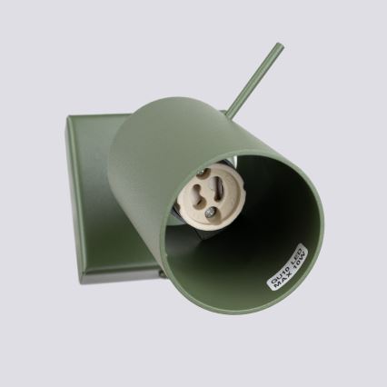 Vægspot RING 1xGU10/10W/230V grøn